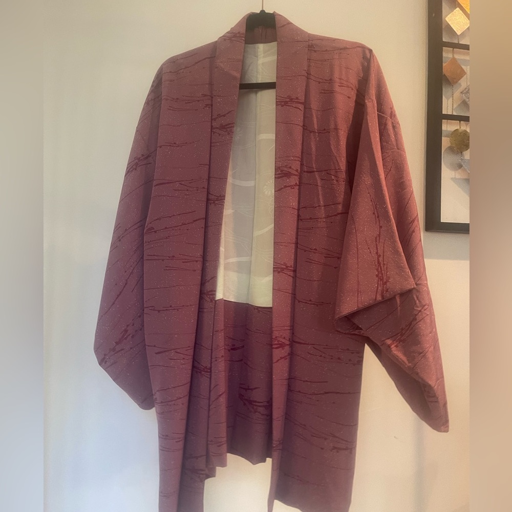 Authentic Japanese kimono Obo one size 100% silk